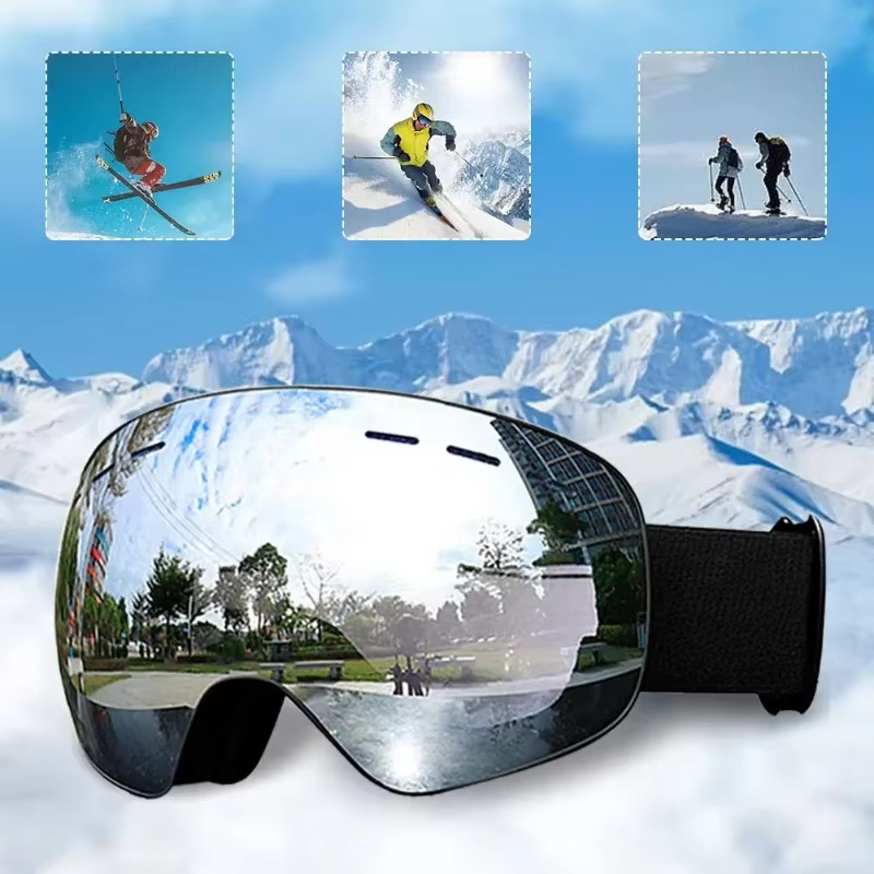 Lunettes de Ski lunettes de Sports de neige d'hiver Double couche Anti-buée lunettes de Snowboard de neige en plein air pour hommes femmes masque de Ski de Protection