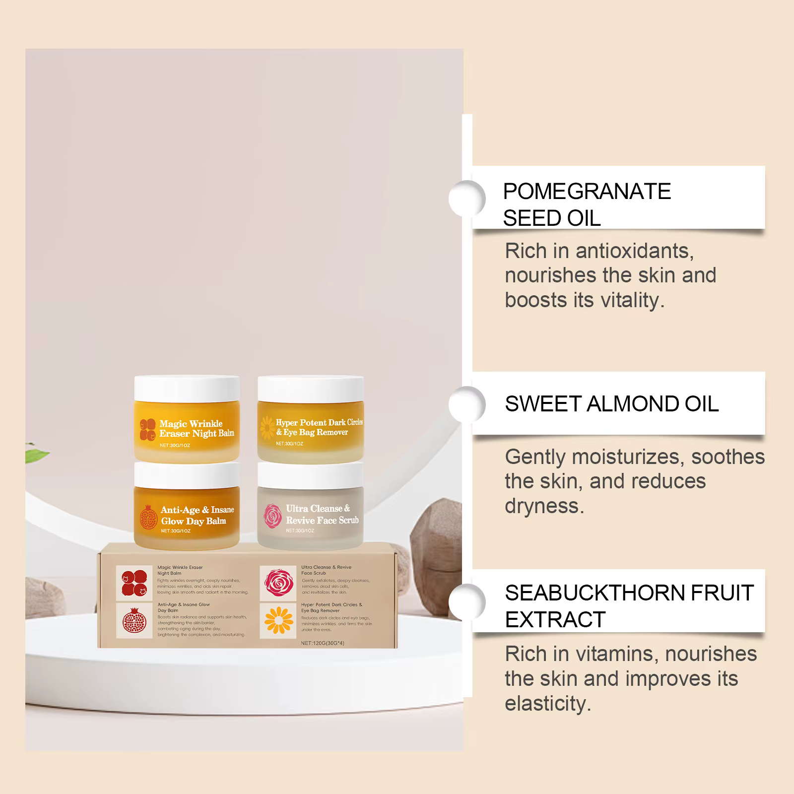 Ensemble de soins de la peau jour et nuit
