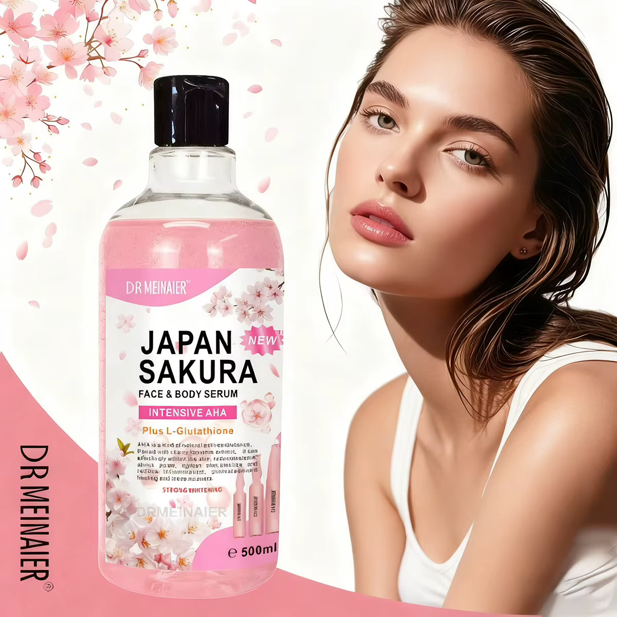 Sérum japonais Sakura pour le visage et le corps