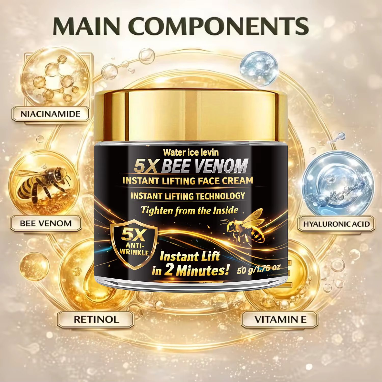 Crème pour le visage BOTAX 5X au venin d'abeille