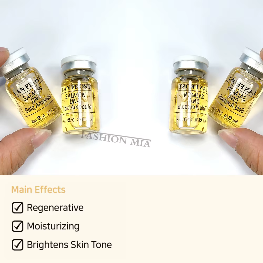 Kit Sérum Booster pour la Peau à l'ADN de Saumon et Or 8ml