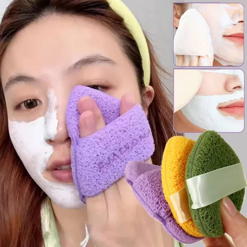 Masque de boue nettoyant bouffant exfoliant élimination des points noirs lavage du visage éponge nettoyante