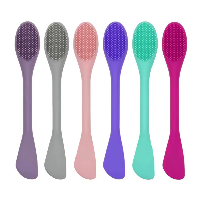 1PC Brosse nettoyante pour le visage en silicone à double tête