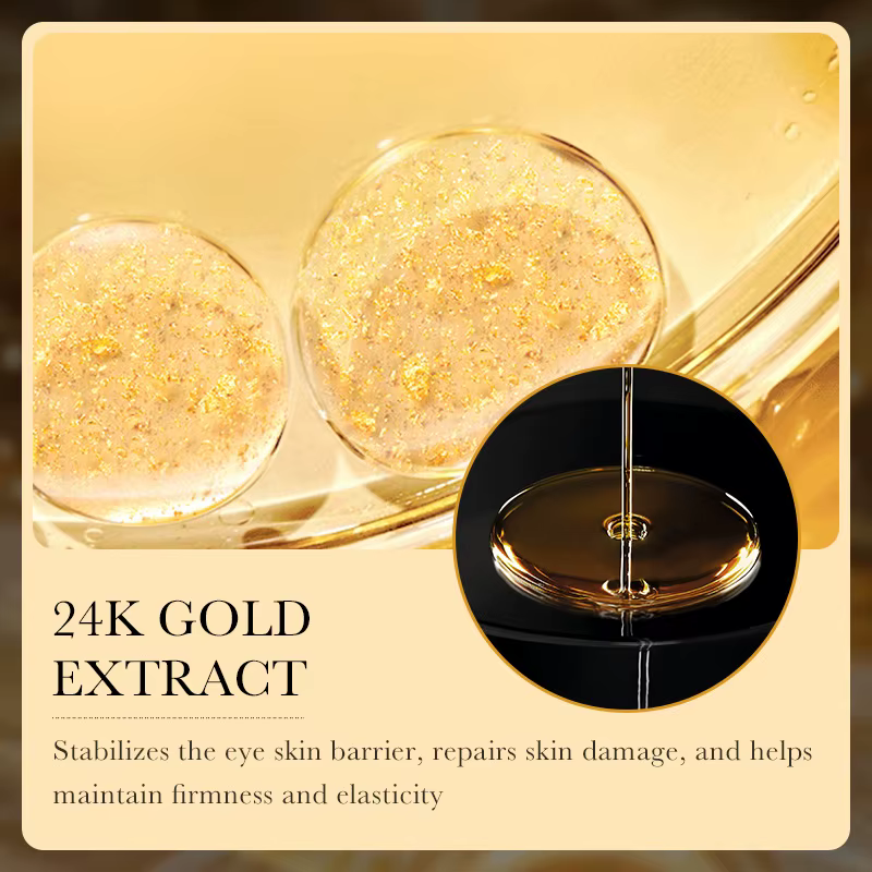 Crème pour les yeux à l'acide hyaluronique et à l'or 24 carats