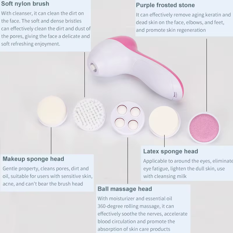 Brosse nettoyante visage 5 en 1