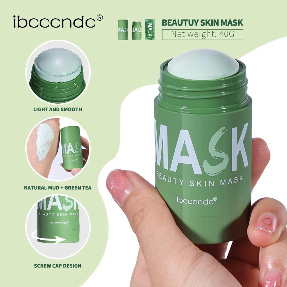 Masque Nettoyant Visage 40g à l'Extrait de Thé Vert – Stick