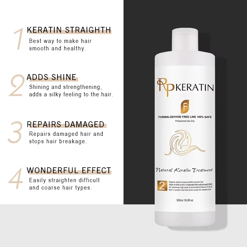 Traitement à la kératine sans formaldéhyde, lisser et lisse les cheveux bouclés normaux pour les meilleurs résultats de qualité Salon