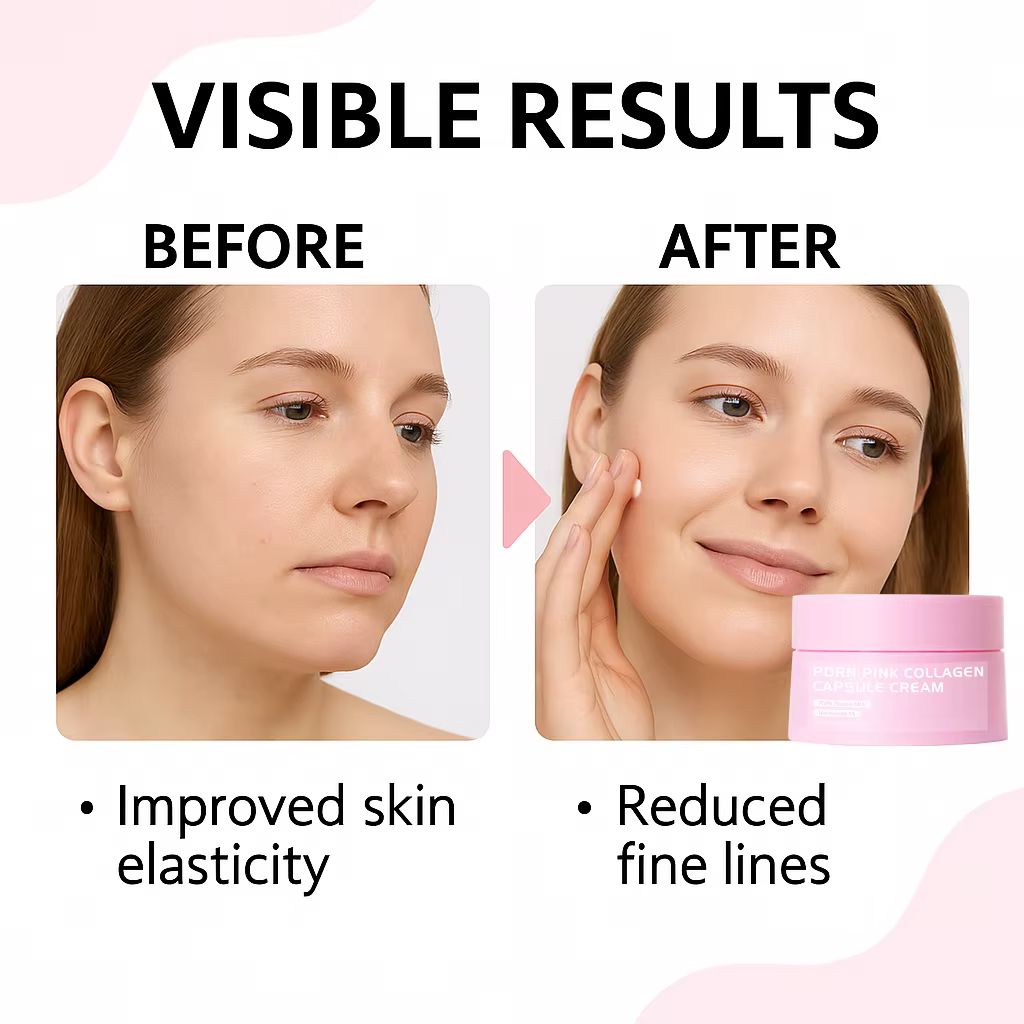 Crème en capsules de collagène rose PDRN au saumon
