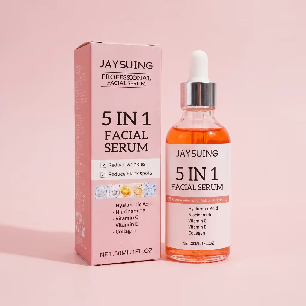 Sérum facial hydratant et illuminateur JAYSUING 5 en 1