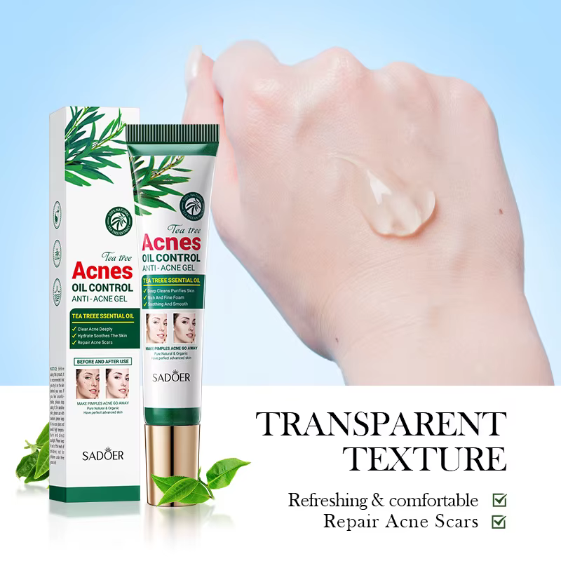SADOER arbre à thé crème anti-acné soin du visage contrôle de l'huile