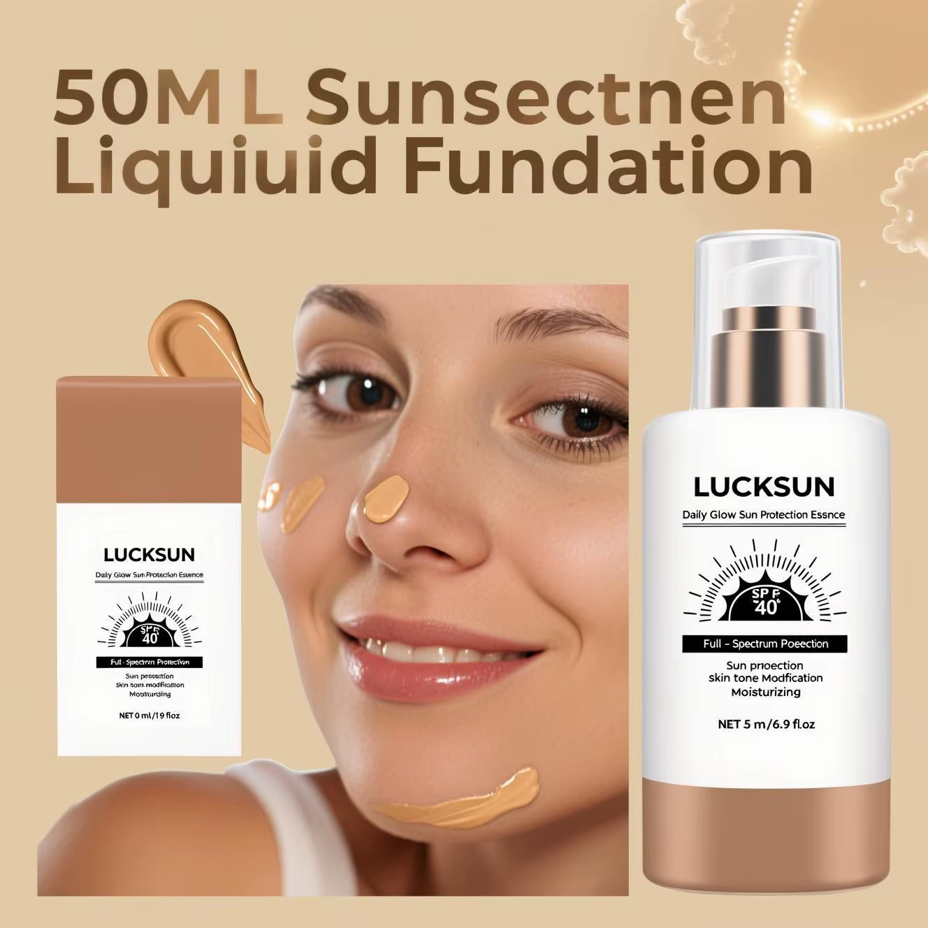 Crème solaire teintée adaptative au teint SPF40 50ml - Protection UV hydratante 3-en-1