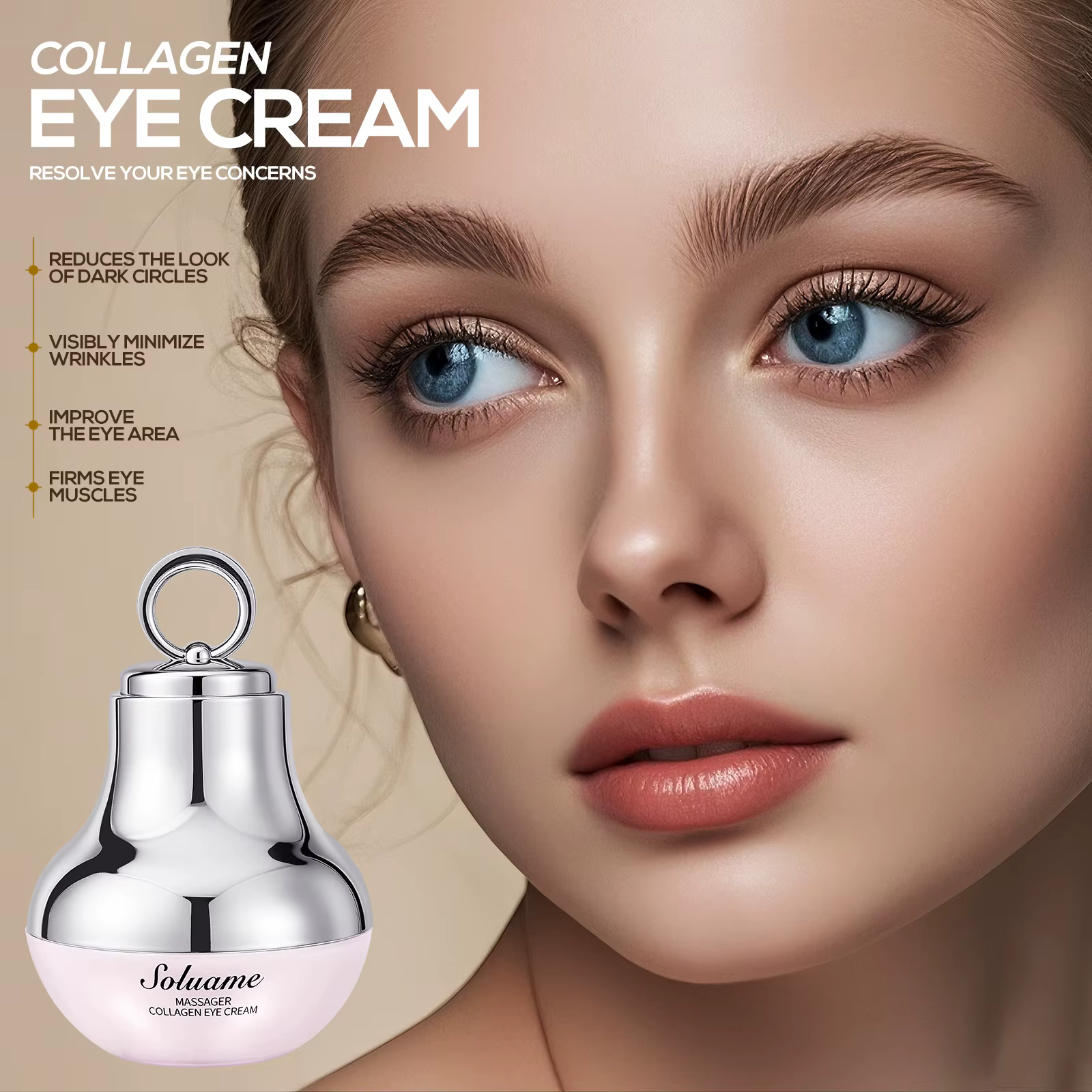 Crème de massage au collagène pour les yeux – Contour
