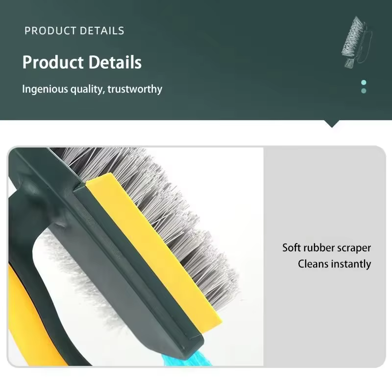 Brosse de nettoyage pour fentes, grattoir de nettoyage en profondeur, outil de nettoyage pour joints de sol, coins de salle de bain, toilettes et carrelages domestiques