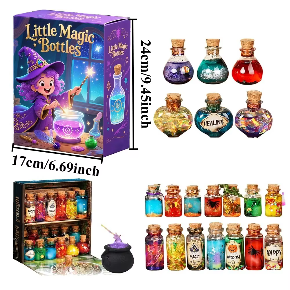 Kit de potion magique de fée pour enfants, flacons de potion de sorcier magique mélangés, cadeaux d'anniversaire, jouets pour filles et garçons, kits d'artisanat de bricolage
