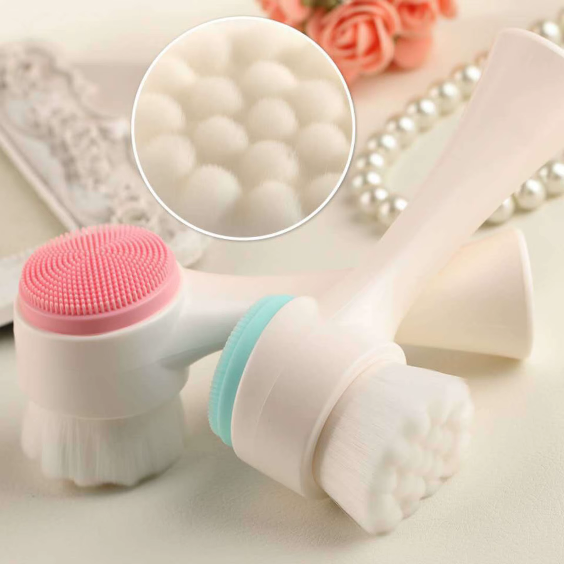 Brosse faciale en Gel de silice