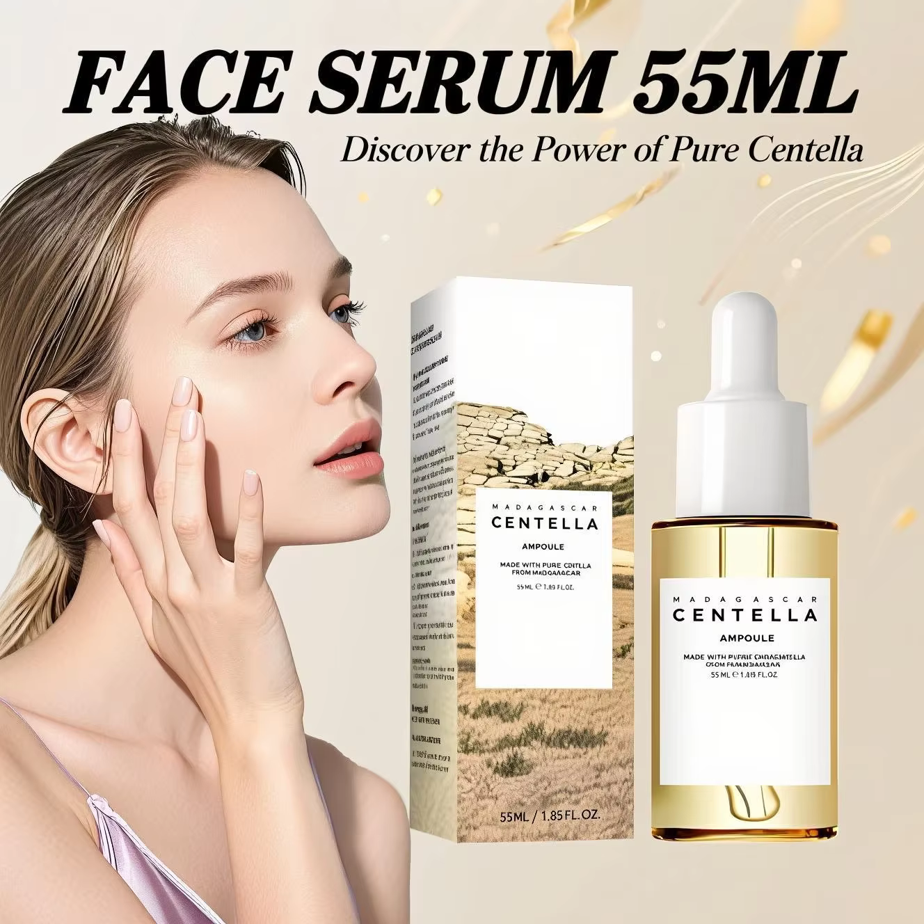 Sérum Madagascar Centella Asiatica 55 ml - Formule apaisante pour peaux sensibles avec la lutte contre l'acné