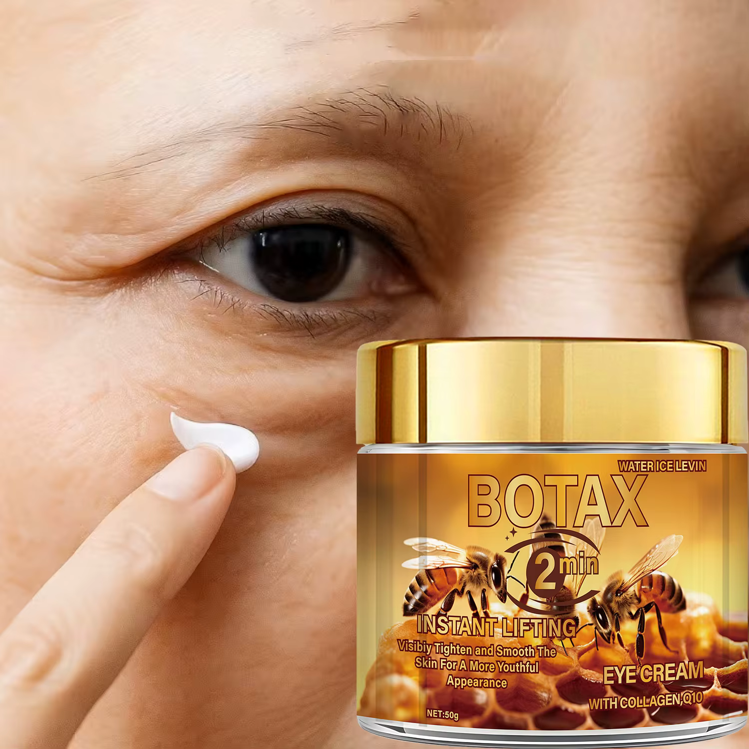 Crème Contour des Yeux Effet Lifting Instantané BOTA au Venin d'Abeille et au Rétinol