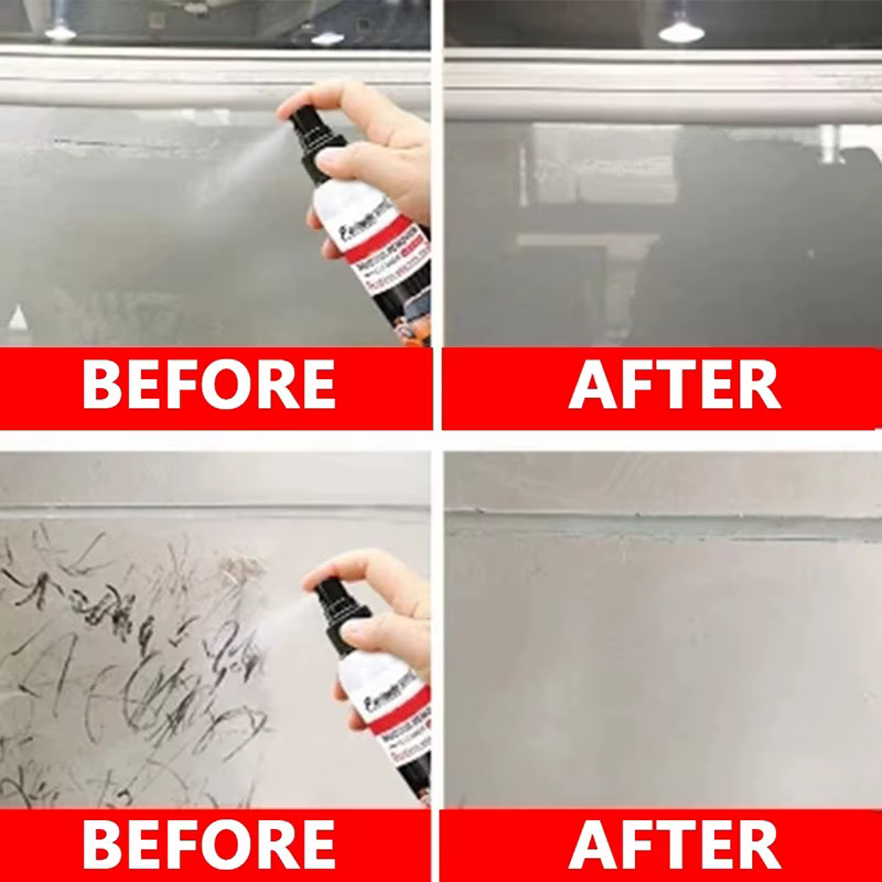 Dégraissant Adhésif pour Vitres de Voiture, Nettoyant pour Film Adhésif, Spray Nettoyant pour Autocollants, Dissolvant de Colle, Agent de Nettoyage, Produits d'Entretien