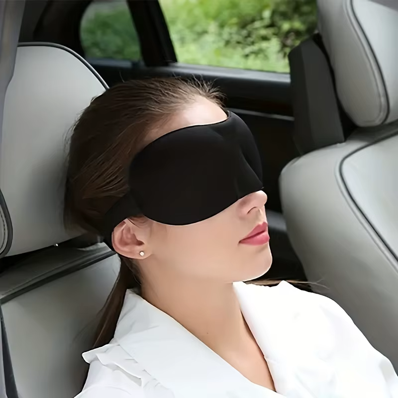 Masque de sommeil - Bloque la lumière, ultra-doux, confort réglable - Parfait pour les voyages et l'usage quotidien