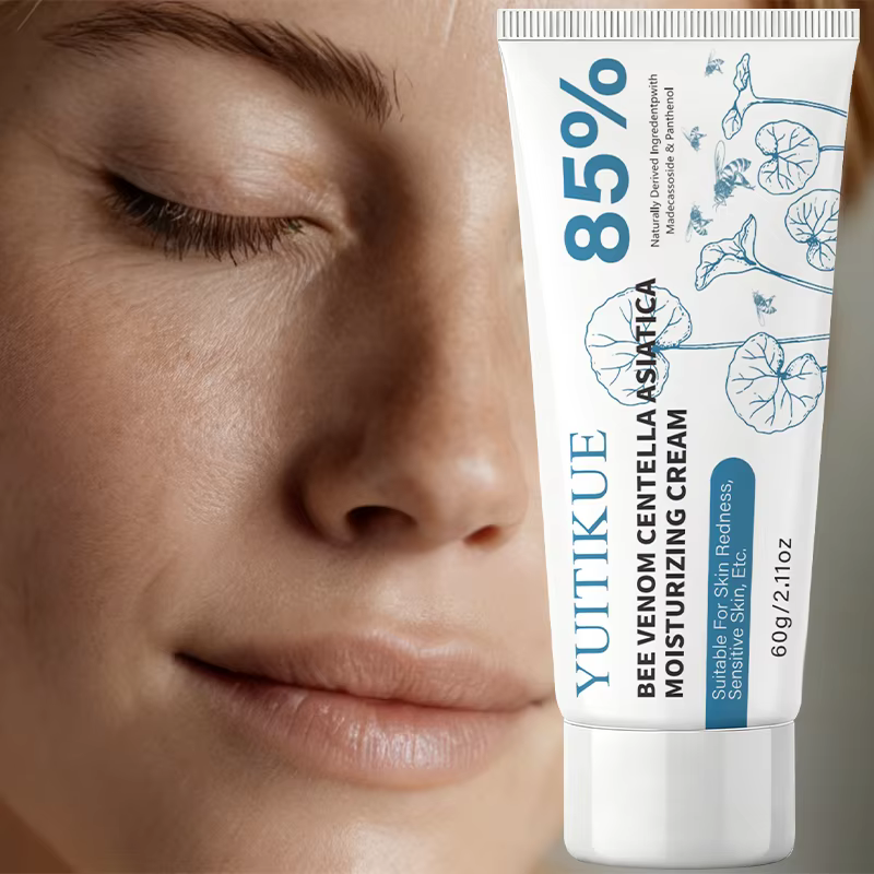 Crème YUITIKUE 85% Centella Asiatica + venin d'abeille | Hydratant Intensif pour Peaux Sensibles et sujetes aux