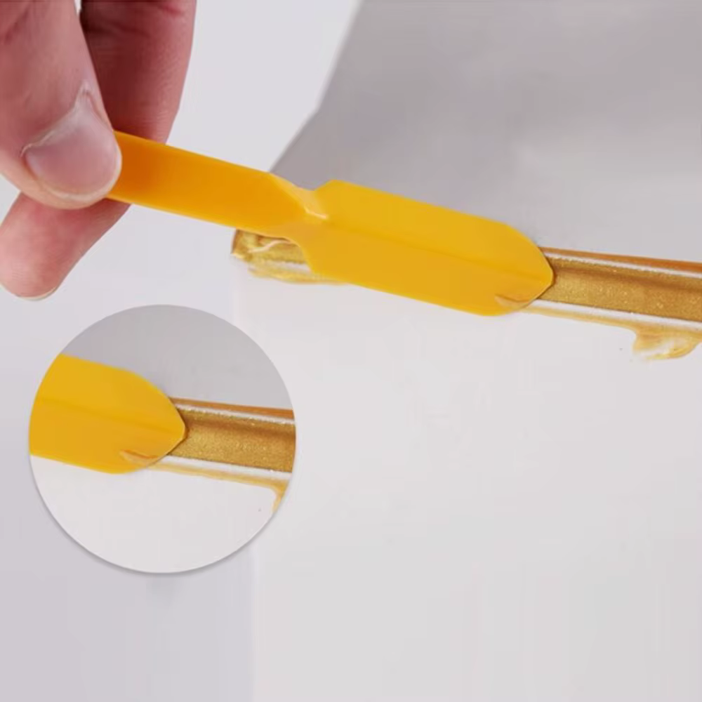 Dissolvant de coulis de bord en Silicone pour carreaux de céramique, calfeutrage lisse, grattoir d'angle en plastique, nettoyeur d'espace mural, outil de Construction de couture