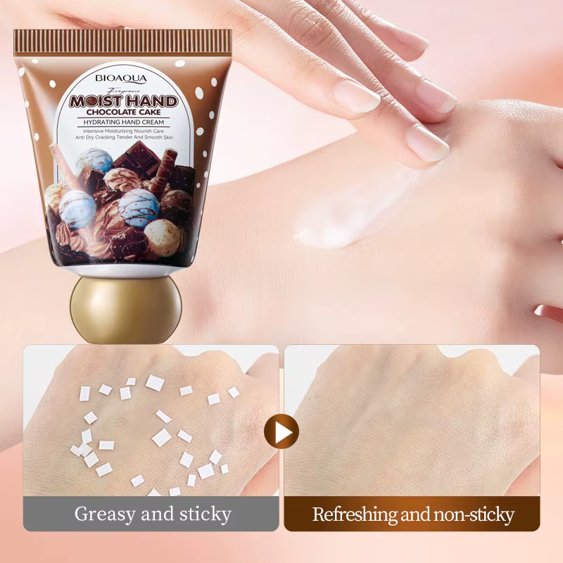 BIOAQUA crème pour les mains au chocolat hydratant nourrissant Anti-âge Anti-rides crèmes blanchissantes