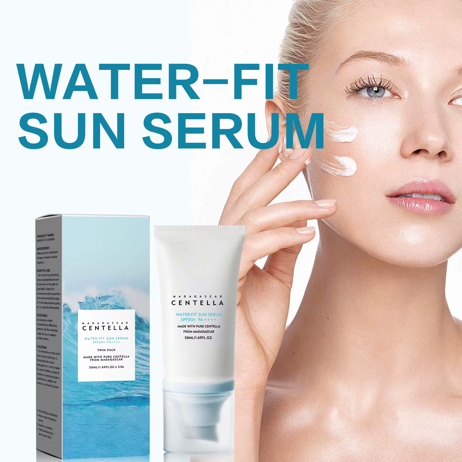 Crème solaire pour le visage 50+Protecteur
