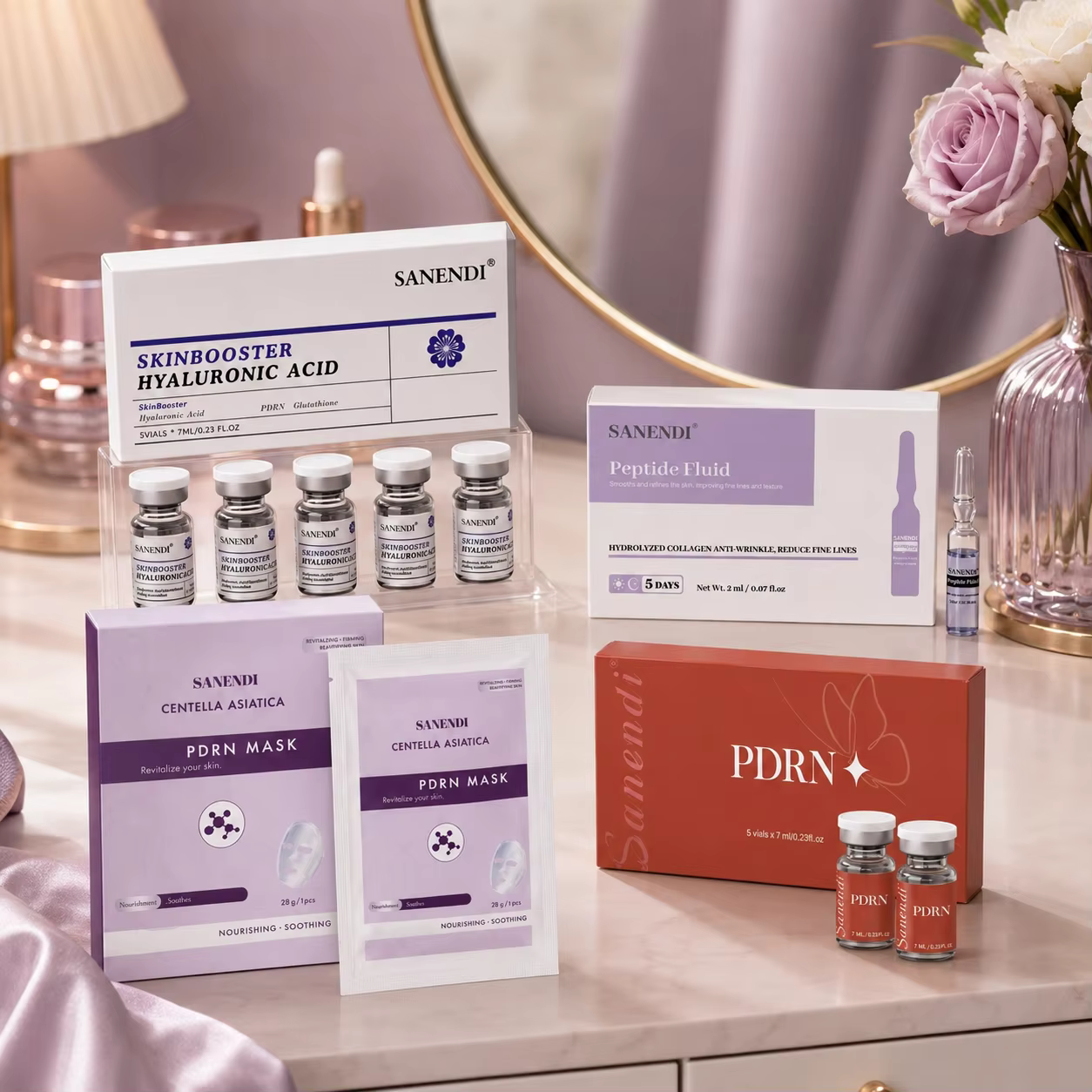 Sérum 4-en-1 PDRN Acide Hyaluronique de Saumon pour le Visage