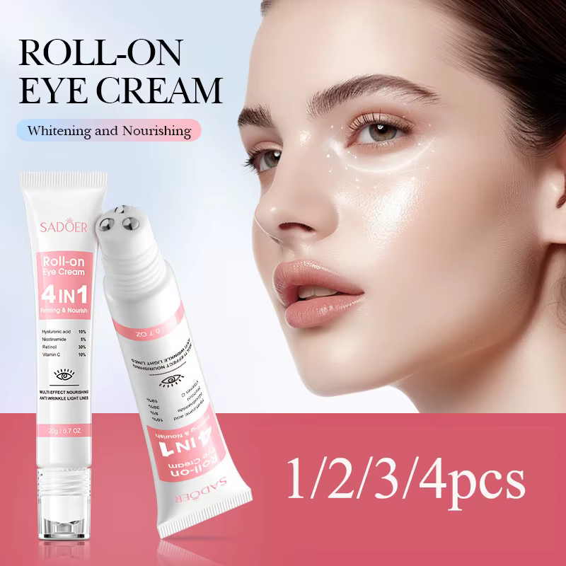 SADOER 4in1 crème hydratante à rouler pour les yeux Anti cernes sacs