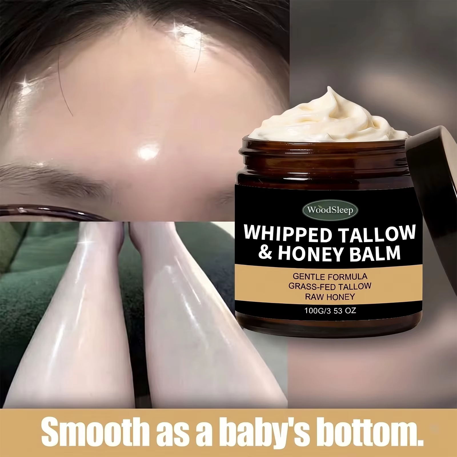 Crème de soin pour la peau au beurre et au miel