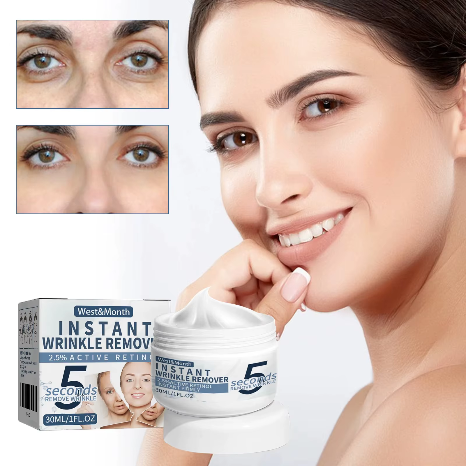Crème pour le visage Anti-rides instantanée