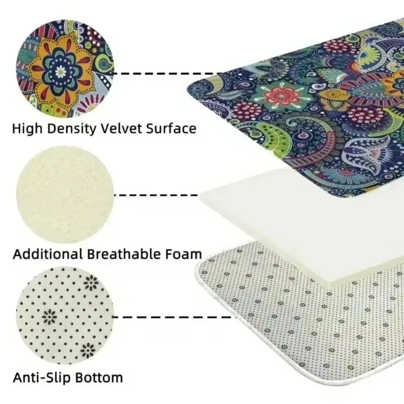 Tapis imprimé en Jute tissé marron, moderne et minimaliste, adapté au salon, canapé, décoration de la maison, tapis de sol antidérapant