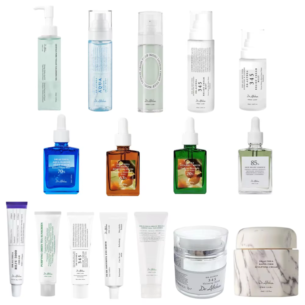 Collection complète de soins de la peau Althea de Corée : Nettoyant