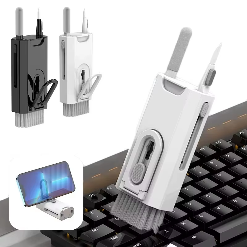 Kit de nettoyage 8 en 1 multifonctionnel pour appareil photo, tablette, écran de téléphone, support de téléphone portable, nettoyeur d'écouteurs et stylos