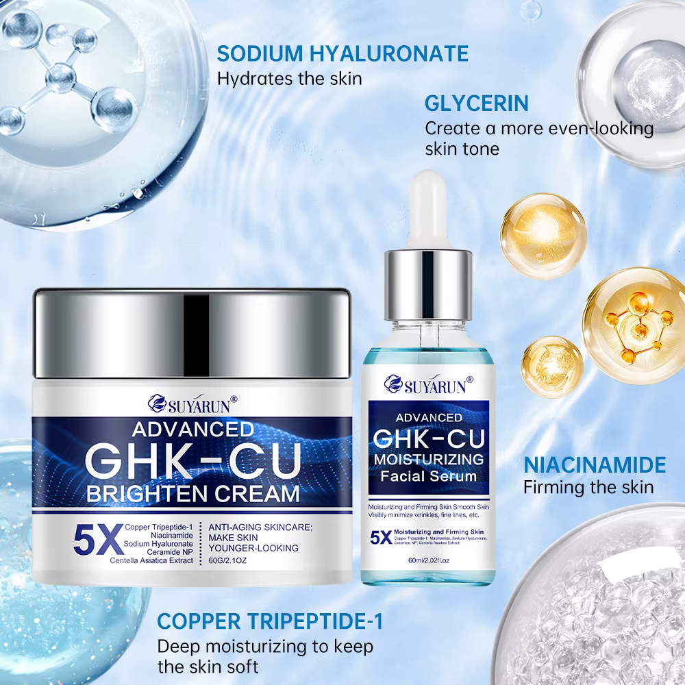 Crème et sérum SUYARUN GHK-CU - Hydratant facial anti-âge