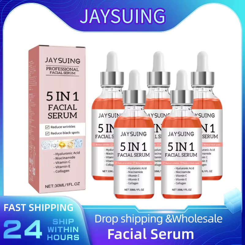 1/2/3/5 boîte 5 en 1 sérum pour le visage acide hyaluronique Essence hydratant rajeunissement vitamine C Niacinamide éclaircissant soins de la peau