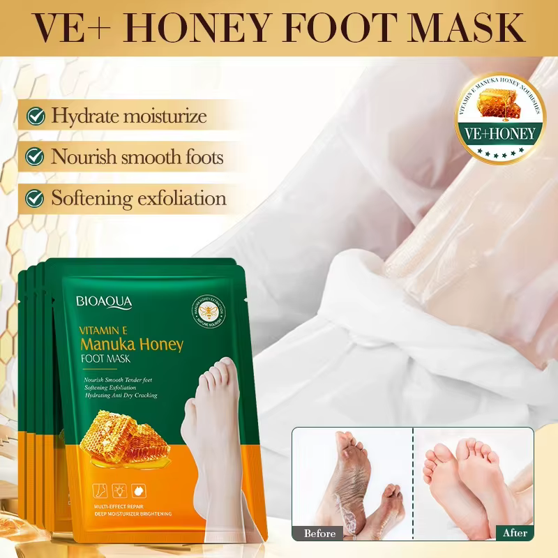 Masque pour les pieds à la vitamine E