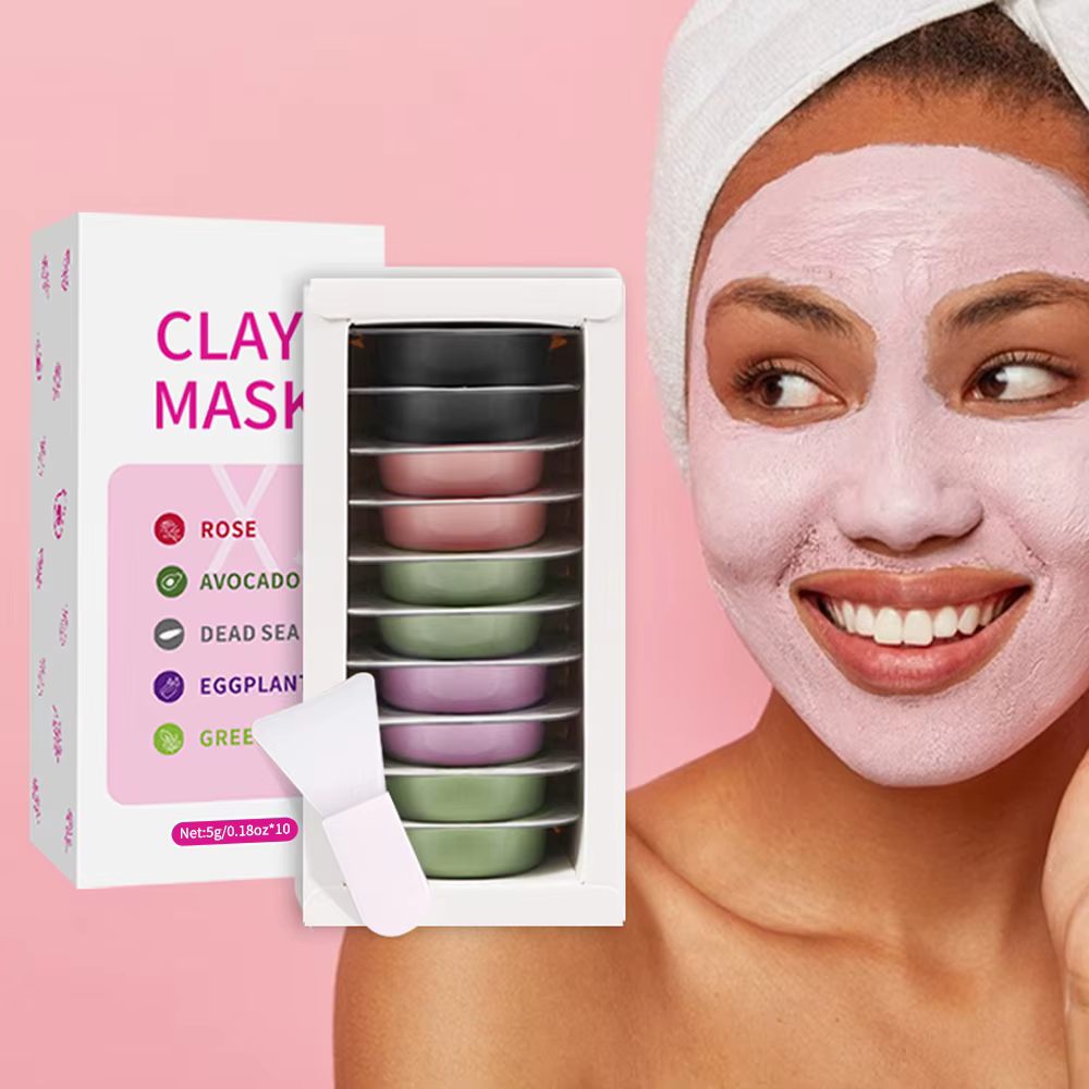 Masque de boue d'argile combiné rose