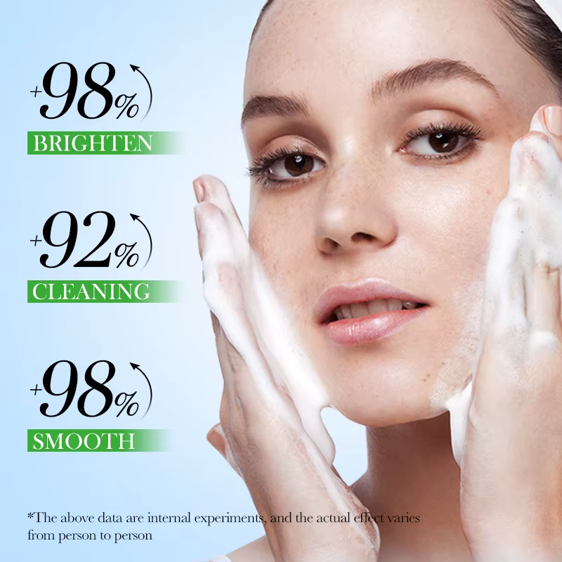 SAODER Fruits concombre nettoyant pour le visage mousse de lavage