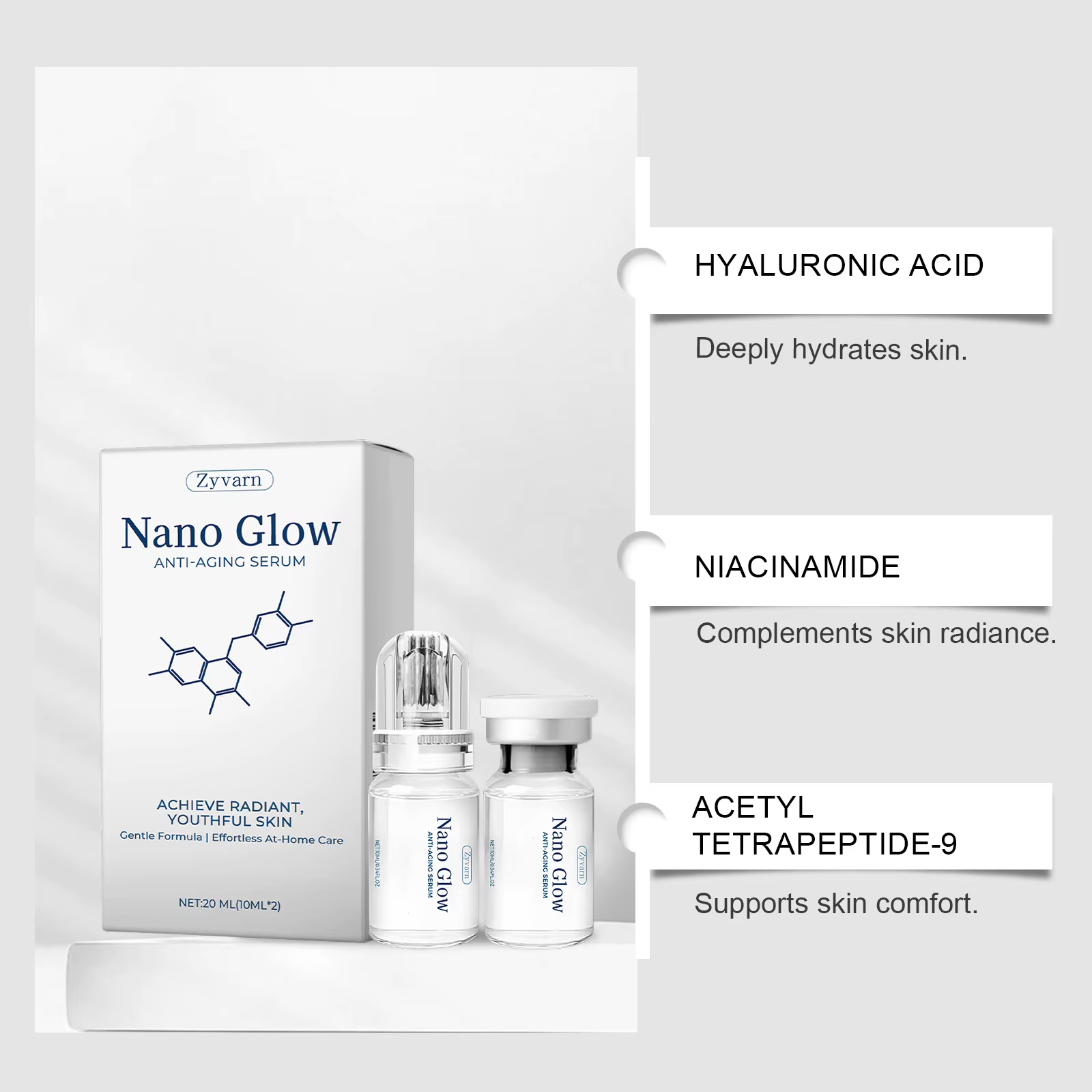 Sérum anti-âge à micro-aiguilles pour affiner les pores