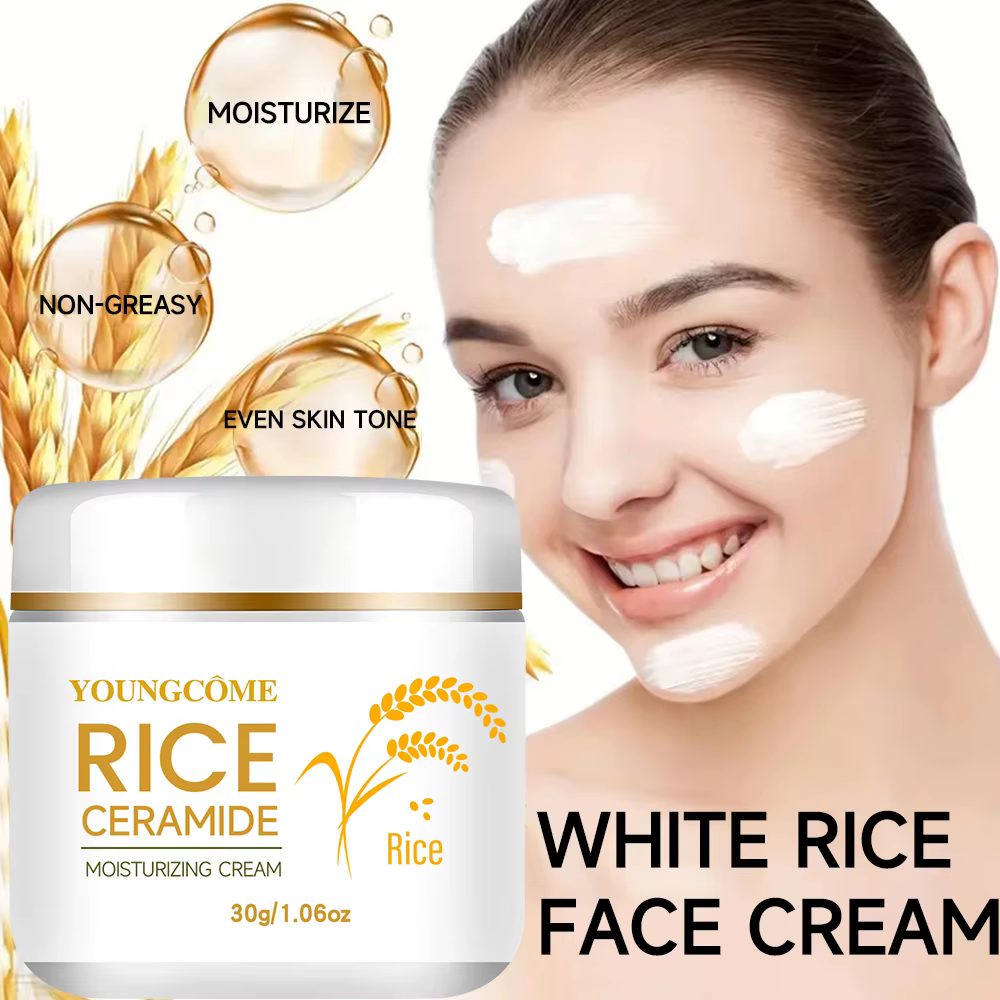 30/60g crème de riz pour le visage Essence de riz blanc