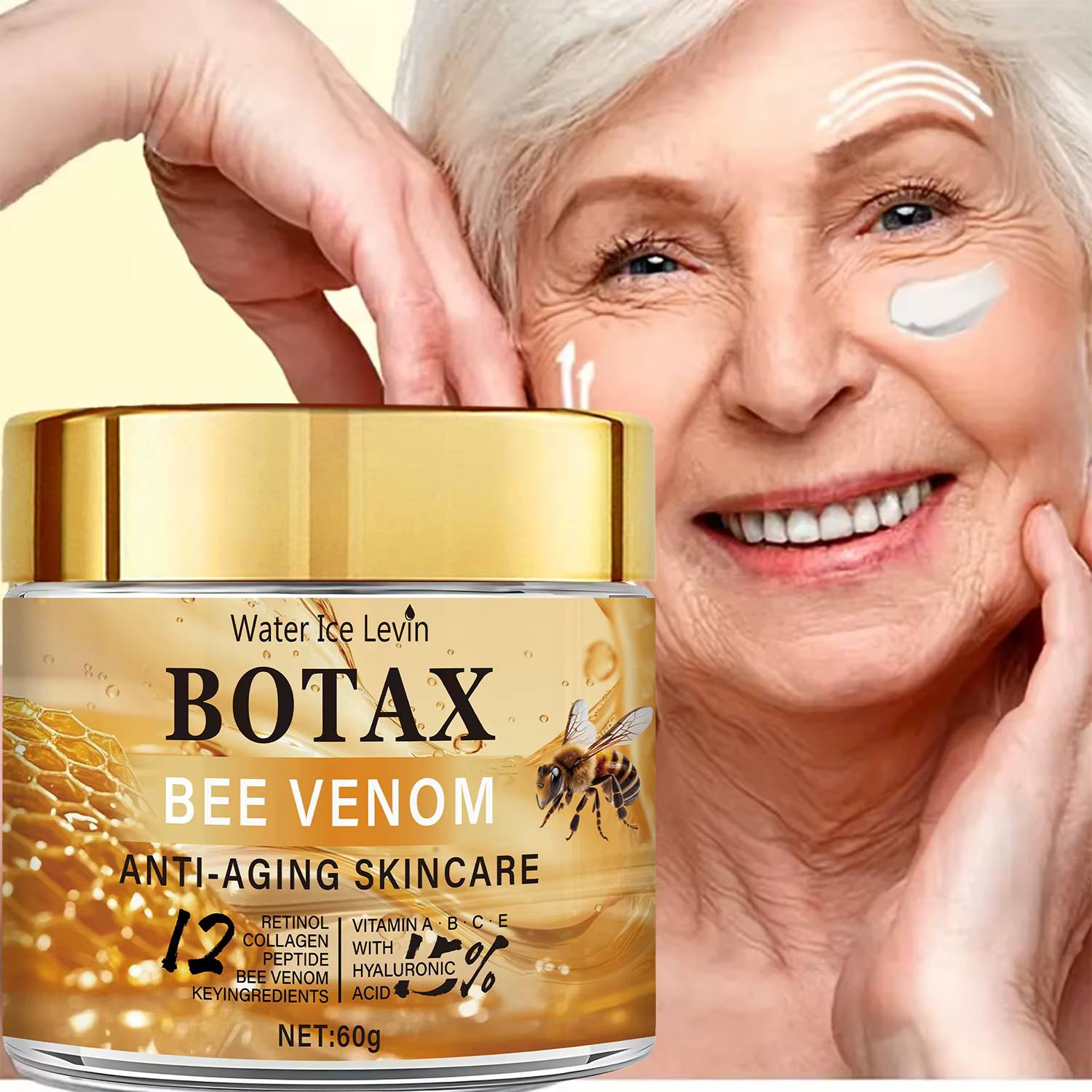 Crème au venin d'abeille Botax - Traitement des rides profondes