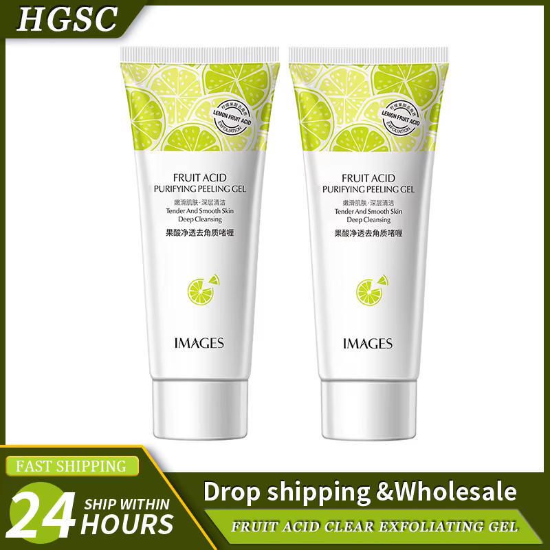 Gel gommant pour le visage aux acides de fruits, crème exexpansive, nettoyage en profondeur, hydratant, élimination des points noirs