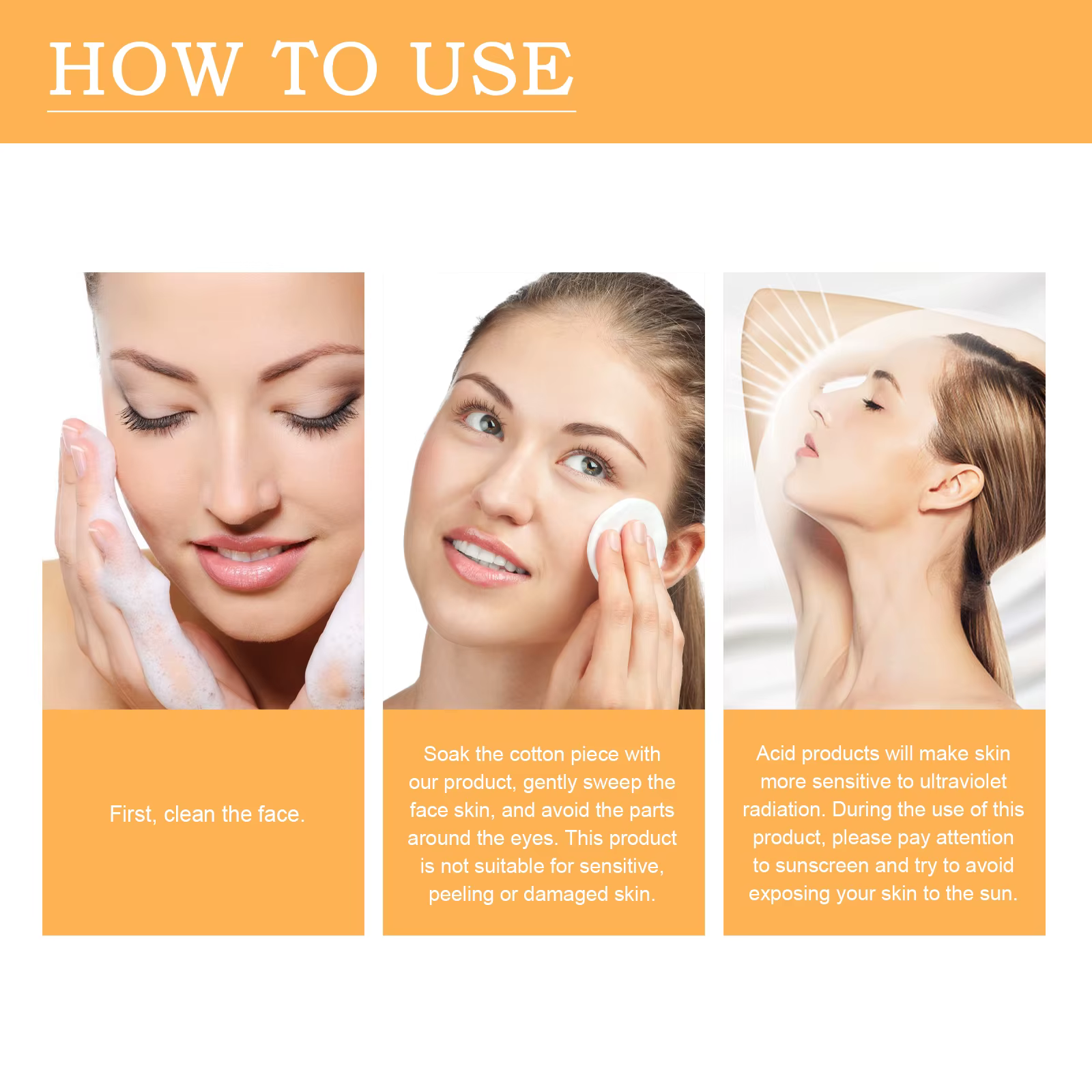 Solution tonifiante pour le visage à 7% d'acide glycolique
