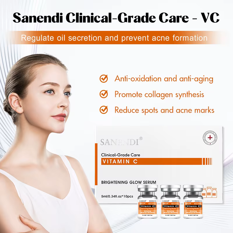 Ensemble d'essence de salon de soins du visage AQUA coréen de soin de la peau-acide hyaluronique et liquide d'essence de beauté hydratant et hydratant VC