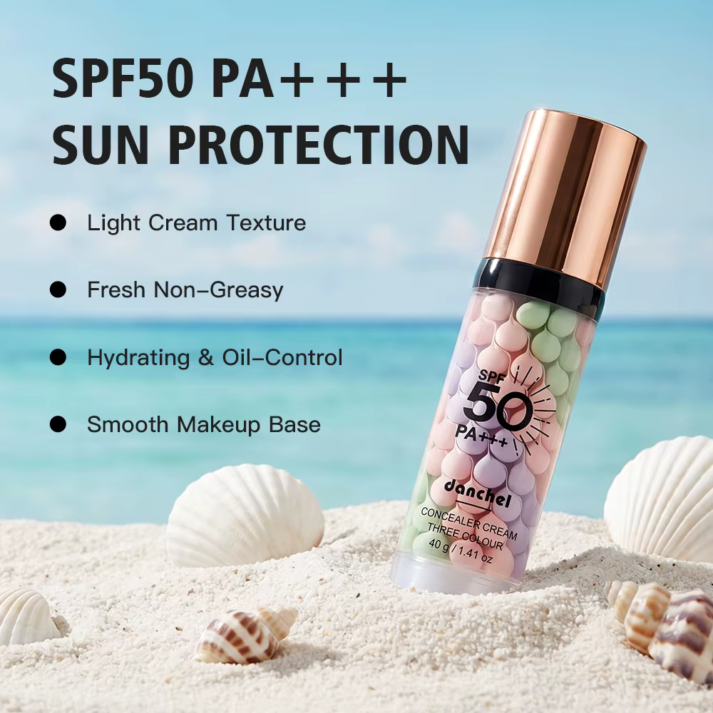 Crème Correctrice Solaire 3 Couleurs Hydratante SPF50+ Protection