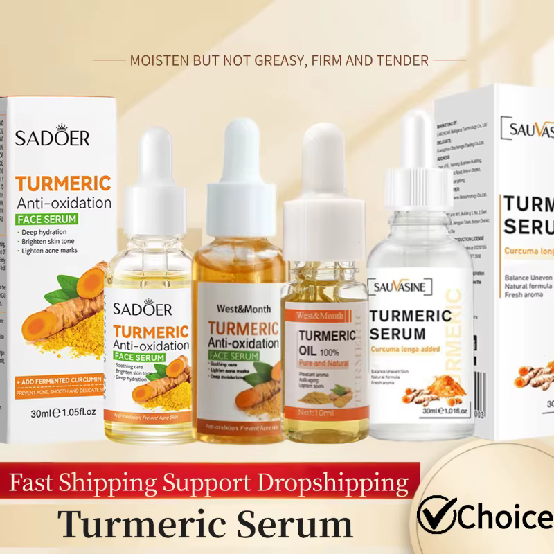 Sérum pour le visage essentiel au curcuma