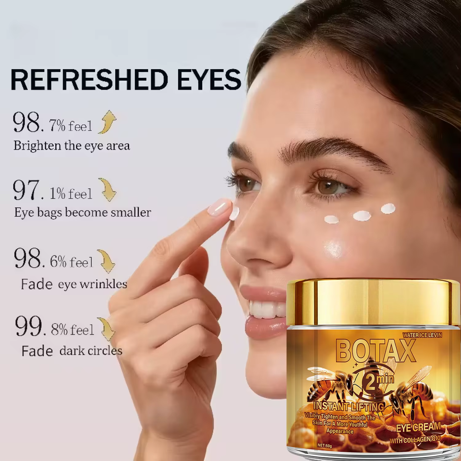 Crème Contour des Yeux Effet Lifting Instantané BOTA au Venin d'Abeille et au Rétinol