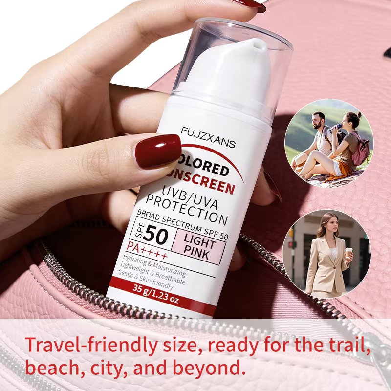 Crème solaire teintée - Crème BB rose clair avec SPF50