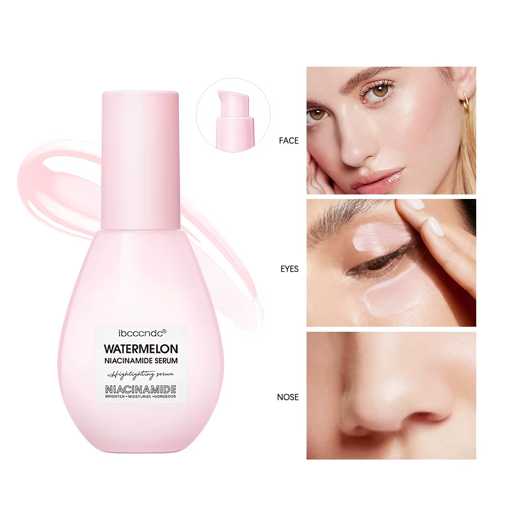 Nouveau pastèque lueur Niacinamide rosée gouttes sérum maquillage apprêt crème léger